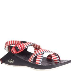Chaco Women's Z/Cloud 2 Sandals - Taper Grenadine Red White Blue, 6